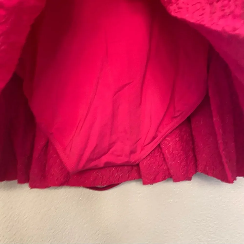 Weissman dance costume 3 piece hot pink Barbie fringe pant skirt top MT10485 LA